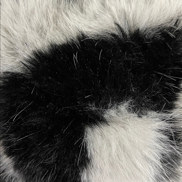 Anthropologie Colorblock New Chic Black and White Faux Fur Bucket Hat main image 5